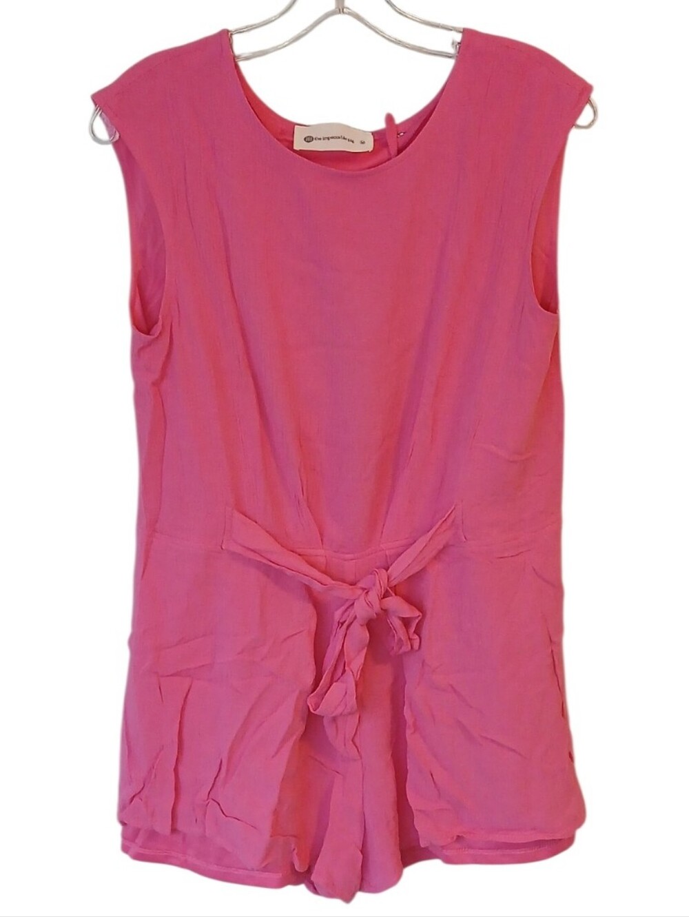 The Impeccable Pig Pink Sleeveless Romper Size Medium